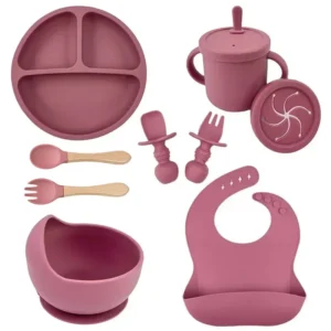 Silicone Baby Feeding Dish Set