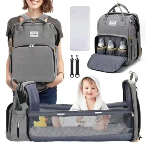 Foldable Diaper Bag with Station