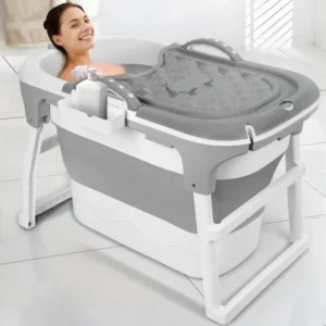 Portable Folding Bathtub with Seat