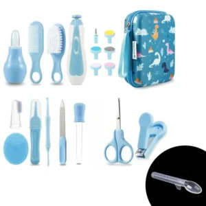 Baby Health Care Kit for Newborn Thermometer Nail Clipper Scissors Baby Comb Silicone Brush Medicine Feeder Baby Daily Care Tool