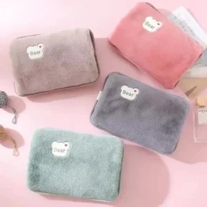 Rechargeable Hot Water Bottle Hot Water Bottle with Plush Cover Relieve Neck Shoulder Hands Feet and Get Rid of Cold